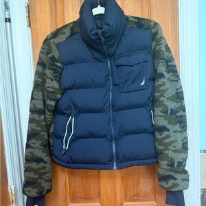 Navy and Camouflage Women’s Jacket